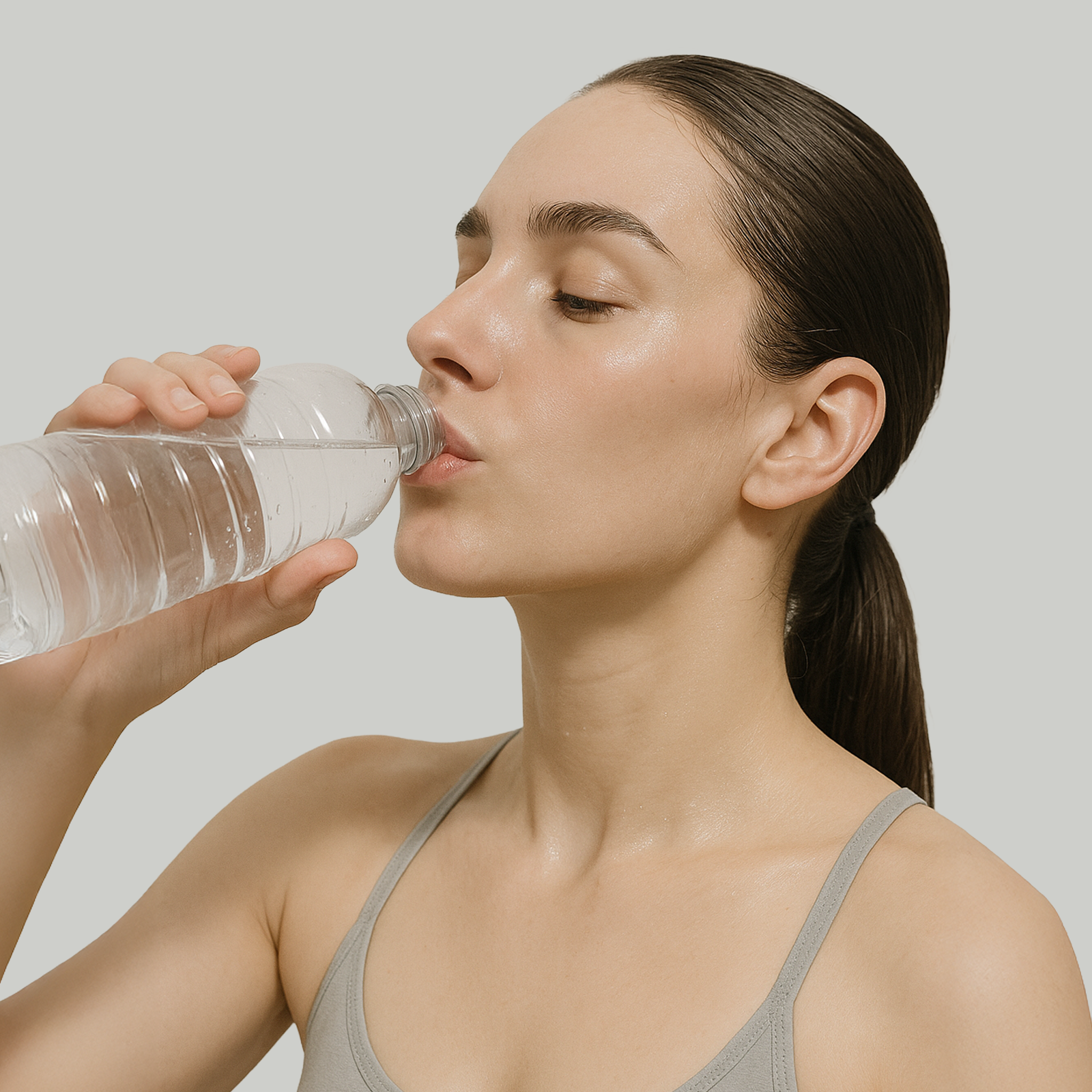 Illustration showing faster hydration — micro-clustered alkaline water being absorbed quickly